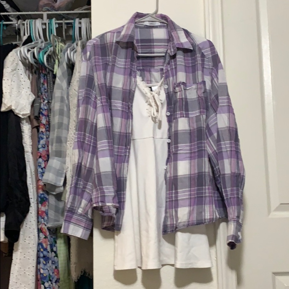 Shirt + HM dress go together only $9